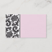 Dame Damask Visitenkarte (Rückseite)
