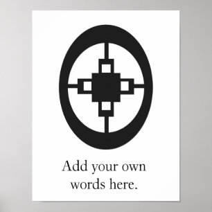 Dame Dame   Symbol für Intelligenz und Erfindungsg Poster