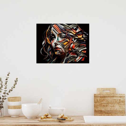 Dame de Pappe Poster (Küche)