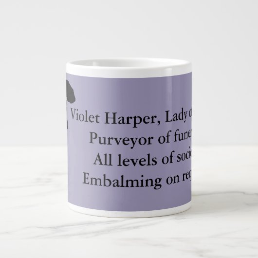 Dame der Asche, riesige Tasse - violetter Harper (Vorderseite)