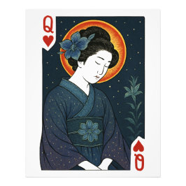 Dame der Herzen – Japan Geisha  Fotodruck