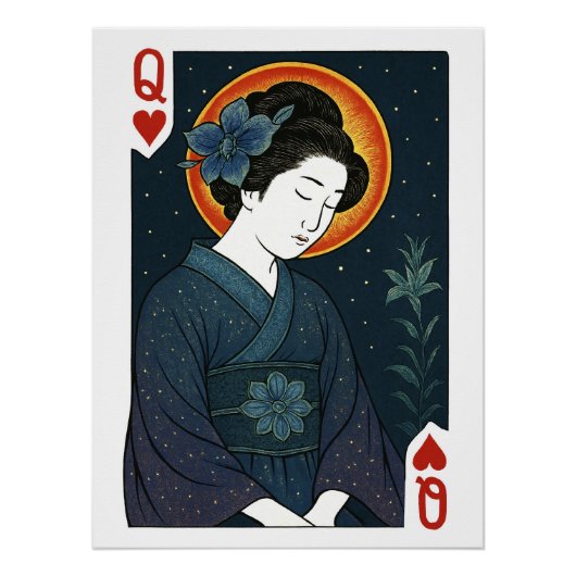 Dame der Herzen – Japan Geisha  Poster (Vorderseite)
