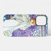 Dame der Kamelien, Alphonse Mucha iPhone Hülle (Rückseite (Horizontal))