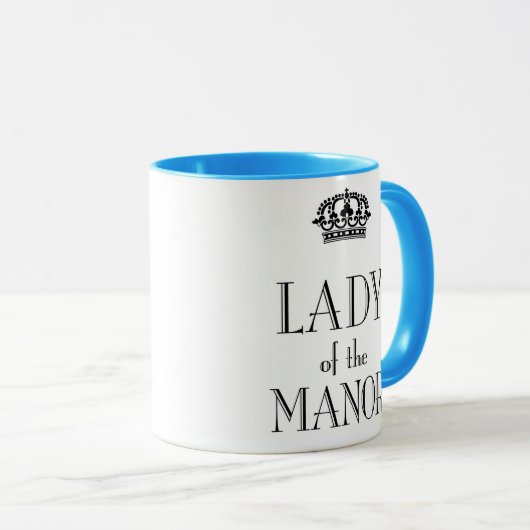 Dame der Manor-Tasse Tasse (VorderseiteRechts)