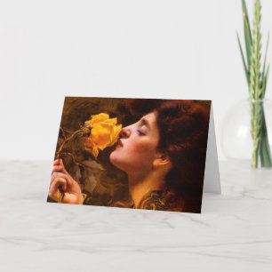 Dame der Rosen bis zum dem Tag Mutter Franz Dvorak Karte