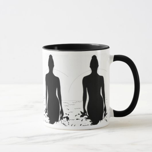 Dame der See-Kaffee-Tasse Tasse (Rechts)