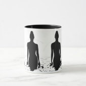 Dame der See-Kaffee-Tasse Tasse (Zentrum)