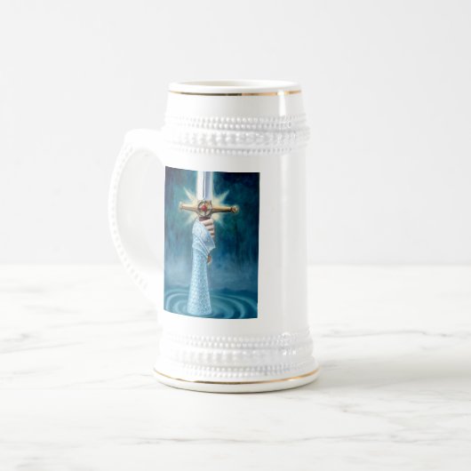 Dame der See-Tasse Bierglas (Vorderseite Links)
