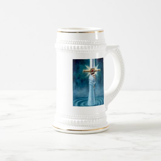 Dame der See-Tasse Bierglas (VorderseiteRechts)
