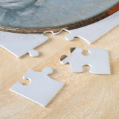 Dame der stumpfen Familie (w/c und Gouache auf Puzzle (Seite)