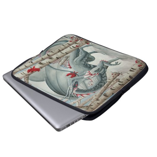 Dame der Waldlaptophülse Laptopschutzhülle (Vorne Knopf)