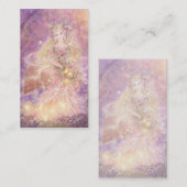 Dame der Waldphantasie-Kunst-Visitenkarte Visitenkarte (Vorne/Hinten)