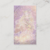 Dame der Waldphantasie-Kunst-Visitenkarte Visitenkarte (Rückseite)