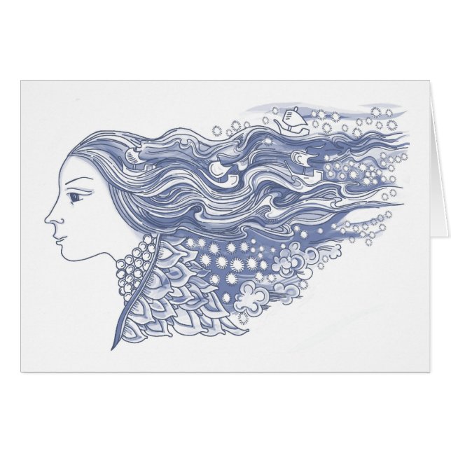 Dame der Wellen und der Sterne (Vorderseite (Horizontal))