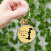 Dame des Aschen-Schlüsselanhängers, Rnd Gold, - Schlüsselanhänger (Hand)