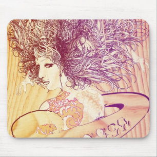 Dame des Meeres Mousepad