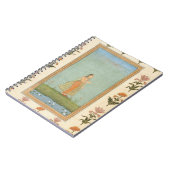 Dame, die eine Blume, einen Lilienteich Notizblock (Linke Seite)