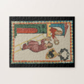 Dame, die einem Freier ein Geschenk überreicht, 14 Puzzle (Horizontal)
