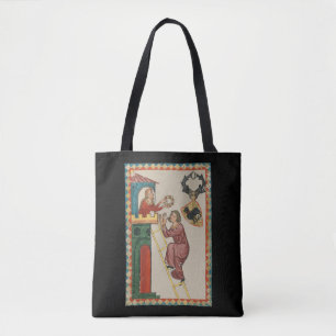 Dame, die einem Freier ein Geschenk überreicht, 14 Tasche