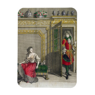Dame, die für das Bad, erschienenes c.1688-90 sich Magnet