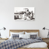 Dame, die Kind zur Taufe holt Leinwanddruck (Insitu (Schlafzimmer))