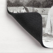 Dame, die Kind zur Taufe nimmt Mousepad (Ecke)