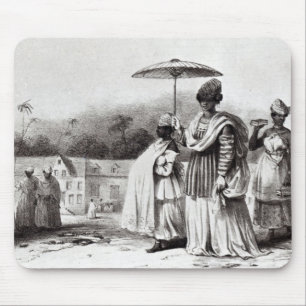 Dame, die Kind zur Taufe nimmt Mousepad