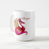 Dame Dragon Design Kaffeetasse (Vorderseite Links)