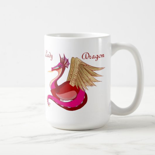 Dame Dragon Design Kaffeetasse (Rechts)