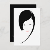 Dame Einladung (Vorne/Hinten)