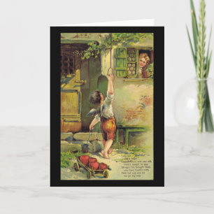 Dame Fair Valentine Feiertagskarte