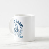 Dame, Fan von Chit Kaffeetasse (Vorderseite Links)