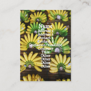 Dame Finger Bananas ~ Ei-Banane (กล้วยไข่) Visitenkarte