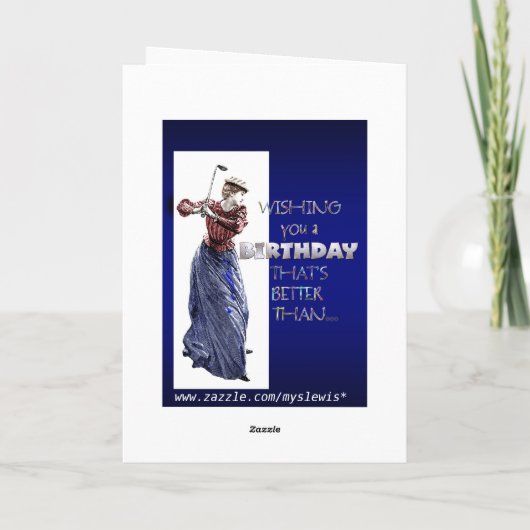 Dame Geburtstagskarte Karte (Rückseite)