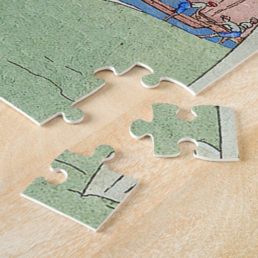 Dame Georges-Barbier am Strand-Puzzlespiel Puzzle (Seite)