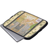 Dame gesetzt in einem Pavillon mit Begleitern, vom Laptopschutzhülle (Vorne Knopf)