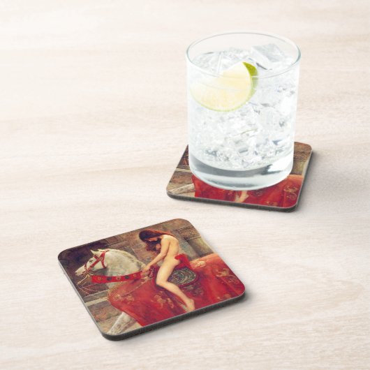 Dame Godiva Coasters Untersetzer (Rechte Seite)