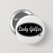 Dame Golfer Round Button (Vorne & Hinten)