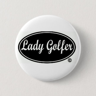 Dame Golfer Round Button