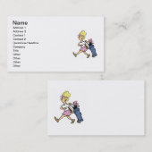 Dame Golfer Tshirts und Geschenke Visitenkarte (Vorne/Hinten)