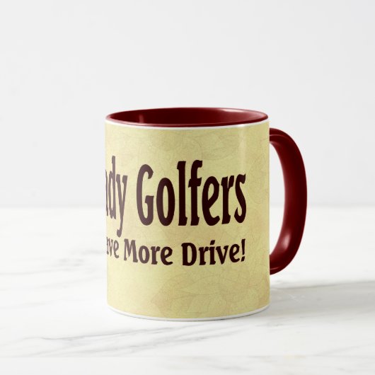 Dame Golfers Tasse (VorderseiteRechts)