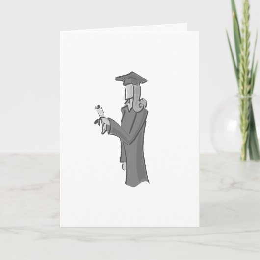 Dame Graduating Karte (Vorderseite)