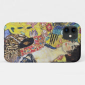 Dame Gustav-Klimt mit Fächer Case-Mate iPhone Hülle (Rückseite (Horizontal))