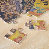 Dame Gustav-Klimt- mit Fächer Puzzle (Seite)