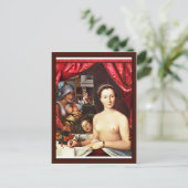 Dame im Bad (Portrait von Diane de Poitiers) Postkarte (Stehend Vorderseite)