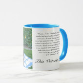 Dame im Gartenschreibensbuch Tasse (VorderseiteRechts)