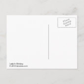 Dame im Warten Postkarte (Rückseite)