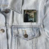 Dame in der Küche Button (Beispiel)