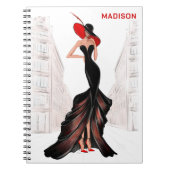 Dame in der Stadt Notizblock (Vorderseite)