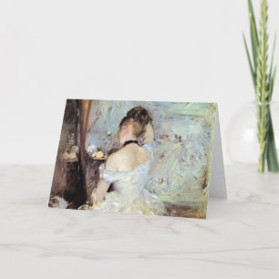 Dame in der Toilette durch Berthe Morisot Karte
